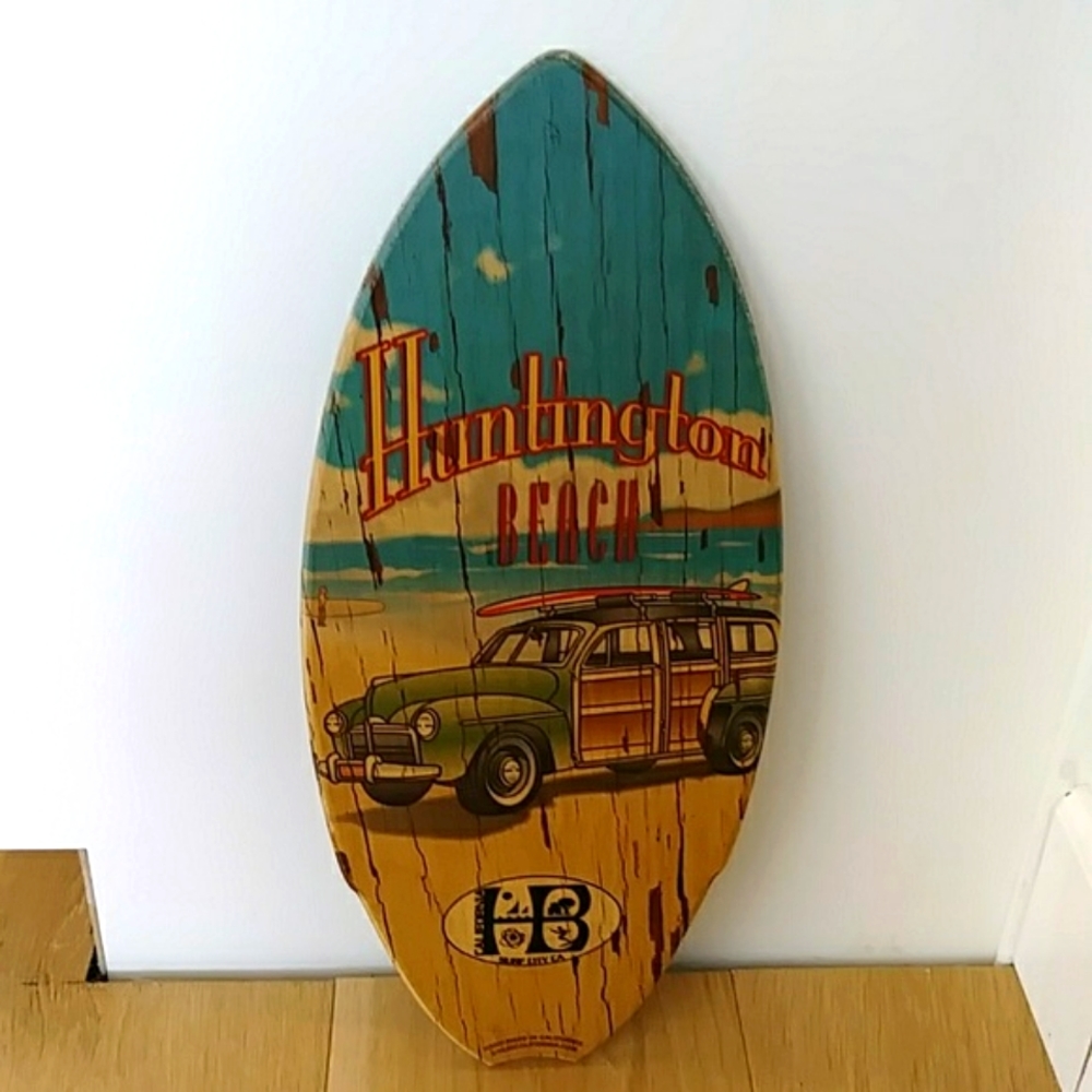 Mini Wood Surf Board, Beach Decor